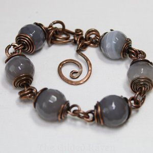 Copper + Agate Bracelet